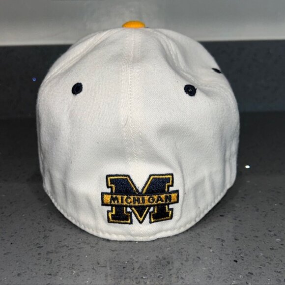 University Michigan U of M Top of The World L/XL Stretch Fitted Hat Cap GO BLUE! - Picture 4 of 6